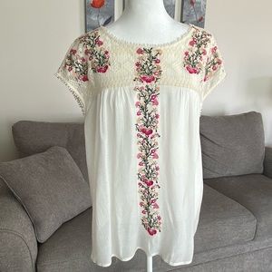 Anthropologie Ranna Gill Eloise embroidered top - Size S